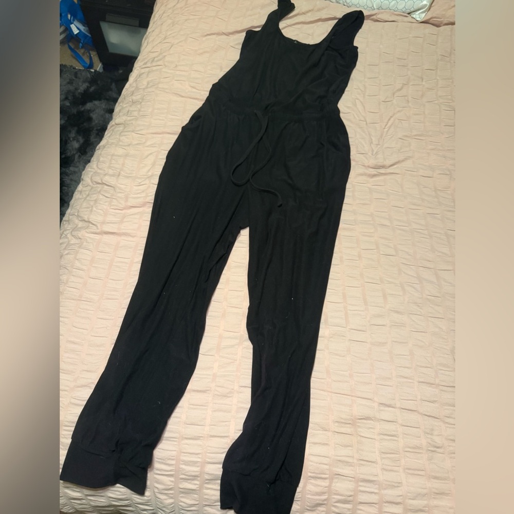 Derek Heart Classic Black Jumpsuit